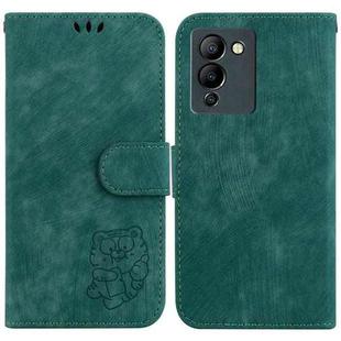 For Infinix Note 12 G96 / X670 Little Tiger Embossed Leather Phone Case(Green)