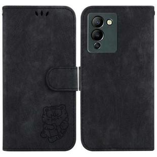 For Infinix Note 12 G96 / X670 Little Tiger Embossed Leather Phone Case(Black)