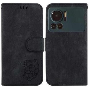 For Infinix Note 12 VIP Little Tiger Embossed Leather Phone Case(Black)