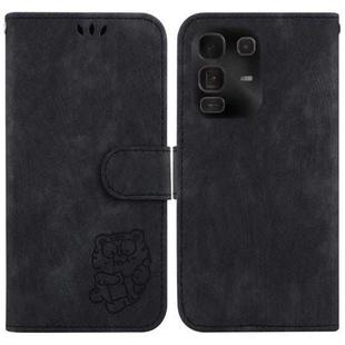 For Infinix Note 50 Pro+ Little Tiger Embossed Leather Phone Case(Black)