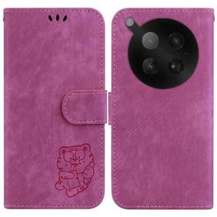 For Infinix Zero 40 4G / 5G Little Tiger Embossed Leather Phone Case(Rose Red)