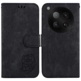 For Infinix Zero 40 4G / 5G Little Tiger Embossed Leather Phone Case(Black)