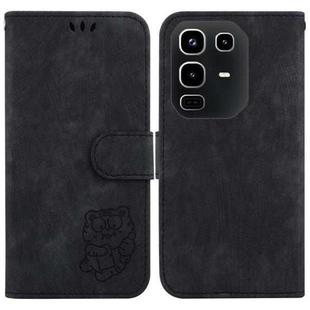 For Infinix Note 50 4G / Note 50 Pro 4G Little Tiger Embossed Leather Phone Case(Black)