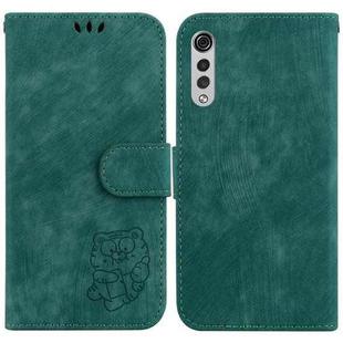 For LG Velvet 4G / 5G / G9 Little Tiger Embossed Leather Phone Case(Green)