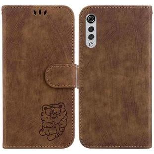 For LG Velvet 4G / 5G / G9 Little Tiger Embossed Leather Phone Case(Brown)