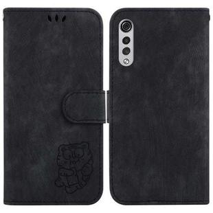 For LG Velvet 4G / 5G / G9 Little Tiger Embossed Leather Phone Case(Black)
