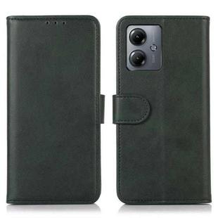 For Motorola Moto G14 4G Cow Texture Leather Phone Case(Green)