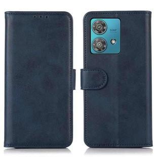 For Motorola Edge 40 Neo Cow Texture Leather Phone Case(Blue)