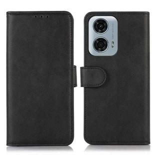 For Motorola Moto G04 / G24 Cow Texture Leather Phone Case(Black)