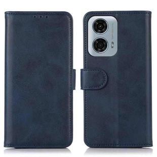 For Motorola Moto G04 / G24 Cow Texture Leather Phone Case(Blue)