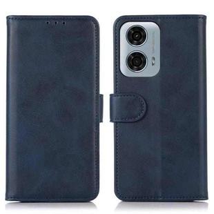 For Motorola Moto G34 5G Cow Texture Leather Phone Case(Blue)