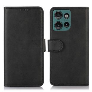 For Motorola Edge 50 Neo Cow Texture Leather Phone Case(Black)