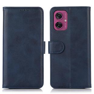 For Motorola Moto G55 5G Cow Texture Leather Phone Case(Blue)