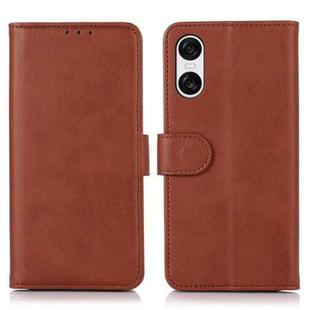 For Sony Xperia 10 VI Cow Texture Leather Phone Case(Brown)