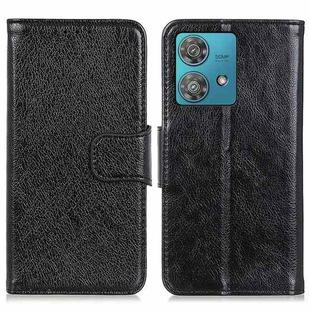 For Motorola Edge 40 Neo Nappa Texture Flip Leather Phone Case(Black)