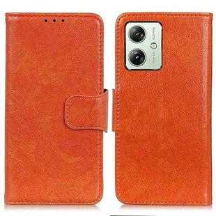 For Motorola Moto G54 5G Nappa Texture Flip Leather Phone Case(Orange)