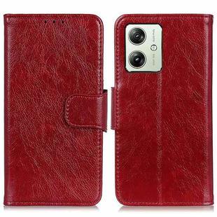 For Motorola Moto G54 5G Nappa Texture Flip Leather Phone Case(Red)