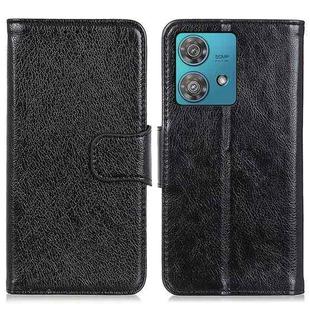 For Motorola Moto G84 5G Nappa Texture Flip Leather Phone Case(Black)