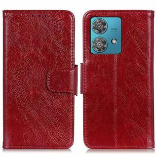 For Motorola Moto G84 5G Nappa Texture Flip Leather Phone Case(Red)