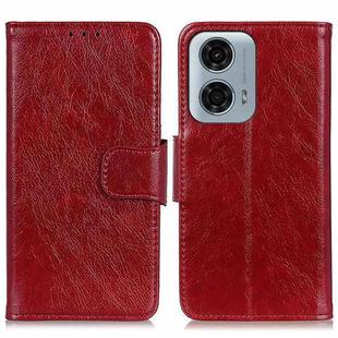 For Motorola Moto G04 / G24 Nappa Texture Flip Leather Phone Case(Red)