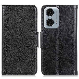 For Motorola Moto G24 Power Nappa Texture Flip Leather Phone Case(Black)