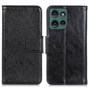 For Motorola Edge 50 5G Global Nappa Texture Flip Leather Phone Case(Black)