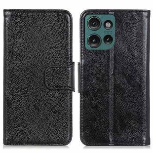 For Motorola Edge 50 Neo Nappa Texture Flip Leather Phone Case(Black)