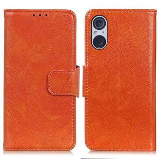 For Sony Xperia 5 V Nappa Texture Flip Leather Phone Case(Orange)