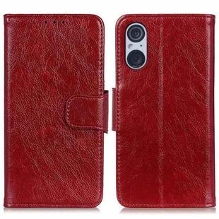 For Sony Xperia 5 V Nappa Texture Flip Leather Phone Case(Red)