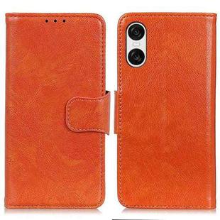 For Sony Xperia 10 VI Nappa Texture Flip Leather Phone Case(Orange)