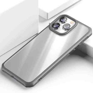 For iPhone 15 Pro Max iPAKY Dawn Series Transparent PC+TPU Phone Case(Grey)