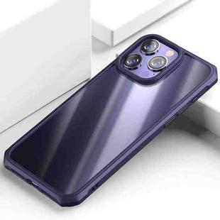 For iPhone 15 Pro Max iPAKY Dawn Series Transparent PC+TPU Phone Case(Purple)