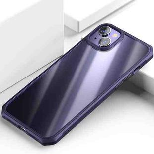 For iPhone 15 Plus iPAKY Dawn Series Transparent PC+TPU Phone Case(Purple)