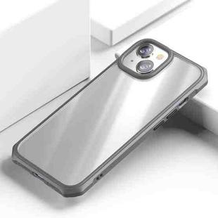 For iPhone 15 iPAKY Dawn Series Transparent PC+TPU Phone Case(Grey)