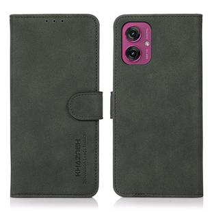 For Motorola Moto G55 5G KHAZNEH Matte Texture Leather Phone Case(Green)