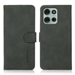 For Motorola Moto G75 5G KHAZNEH Matte Texture Leather Phone Case(Green)