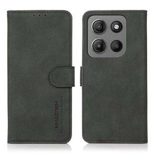 For Motorola Moto G15 4G / G05 KHAZNEH Matte Texture Leather Phone Case(Green)