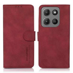 For Motorola Moto G15 4G / G05 KHAZNEH Matte Texture Leather Phone Case(Red)