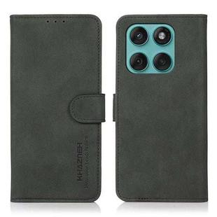 For Motorola Edge 60 Fusion KHAZNEH Matte Texture Leather Phone Case(Green)