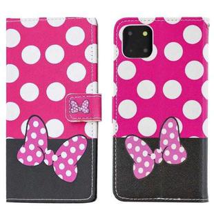 For iPhone 15 Painted Pattern Horizontal Flip Leather Phone Case(Bowknot)