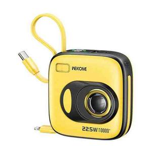 WK WP-31 Vintage Camera II Series 10000mAh 22.5W Super Fast Charging Power Bank with Cable(Yellow)