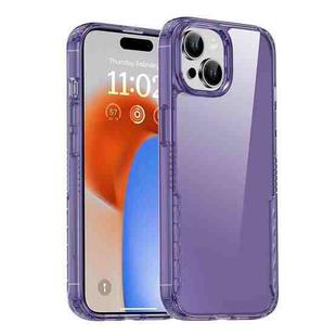 For iPhone 15 Plus iPAKY YG Series Transparent PC+TPU Phone Case(Transparent Purple)