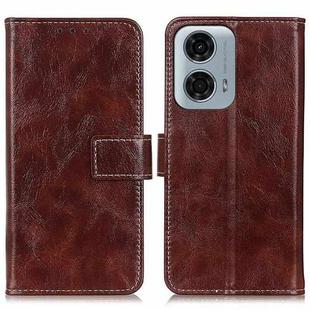For Motorola Moto G24 Power Retro Crazy Horse Texture Leather Phone Case(Brown)