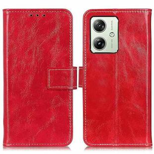 For Motorola Moto G64 5G Retro Crazy Horse Texture Leather Phone Case(Red)