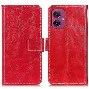 For Motorola Moto G55 5G Retro Crazy Horse Texture Leather Phone Case(Red)