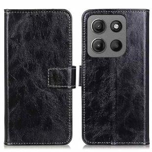 For Motorola Moto G15 4G / G05 Retro Crazy Horse Texture Leather Phone Case(Black)