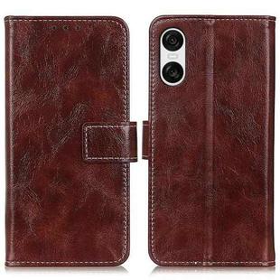 For Sony Xperia 10 VI Retro Crazy Horse Texture Horizontal Flip Leather Phone Case(Brown)