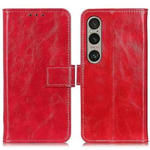 For Sony Xperia 1 VI Retro Crazy Horse Texture Horizontal Flip Leather Phone Case(Red)