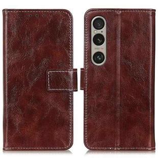 For Sony Xperia 1 VI Retro Crazy Horse Texture Horizontal Flip Leather Phone Case(Brown)