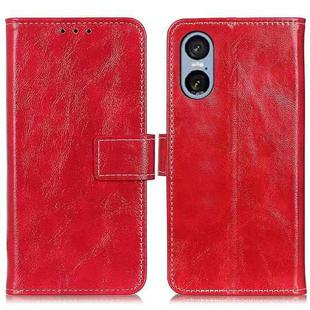 For Sony Xperia 5 VI Retro Crazy Horse Texture Horizontal Flip Leather Phone Case(Red)